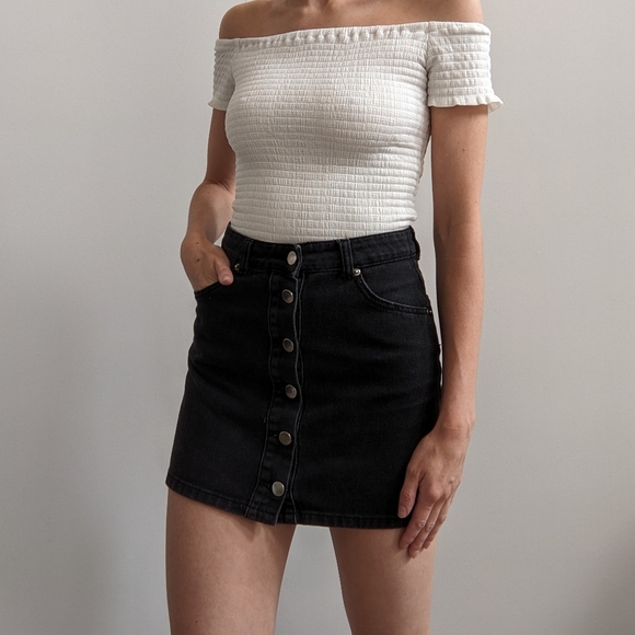 Forever 21 Denim Mini Skirt - Picture 7 of 9